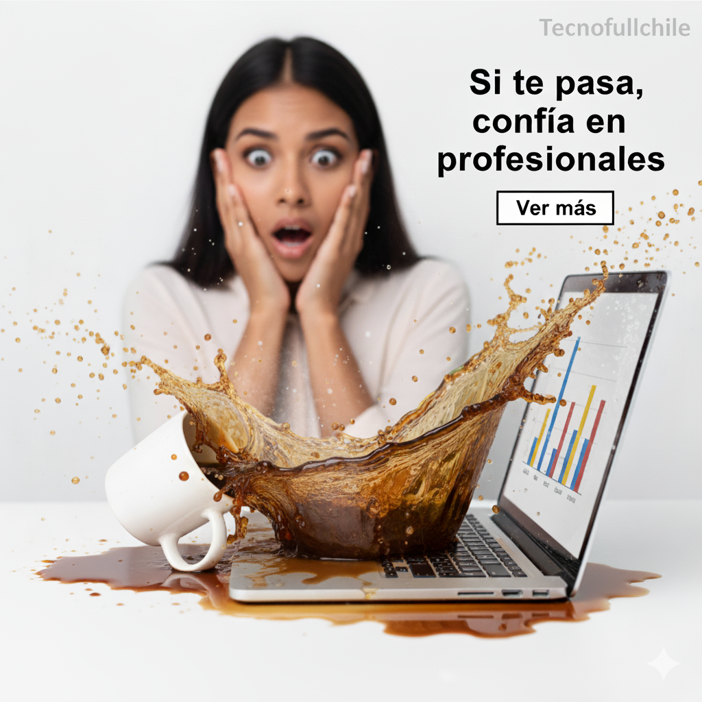 derrame de líquido en notebook