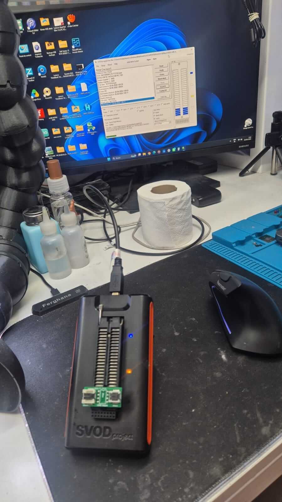 Programación de BIOS y memorias SPI para reparación de notebooks