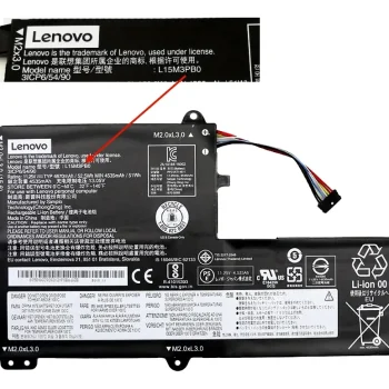 Batería original Lenovo L15L3PB0 52.5Wh para IdeaPad 330S-15IKB